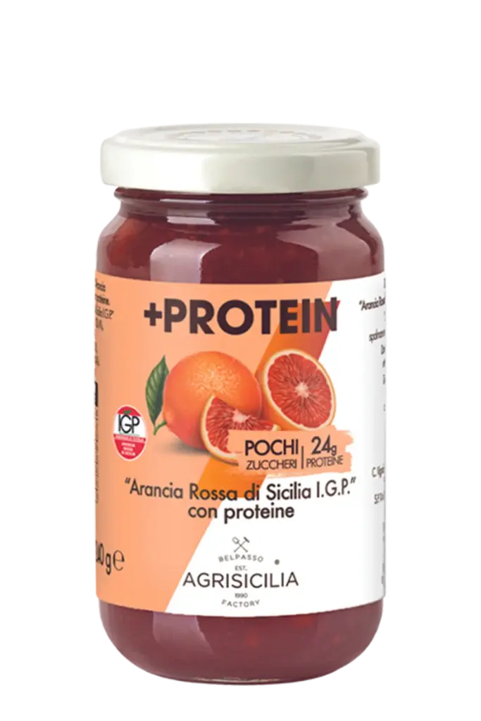Vasetto di Preparazione di Arancia Rossa di Sicilia I.G.P. con Proteine AGRISICILIA