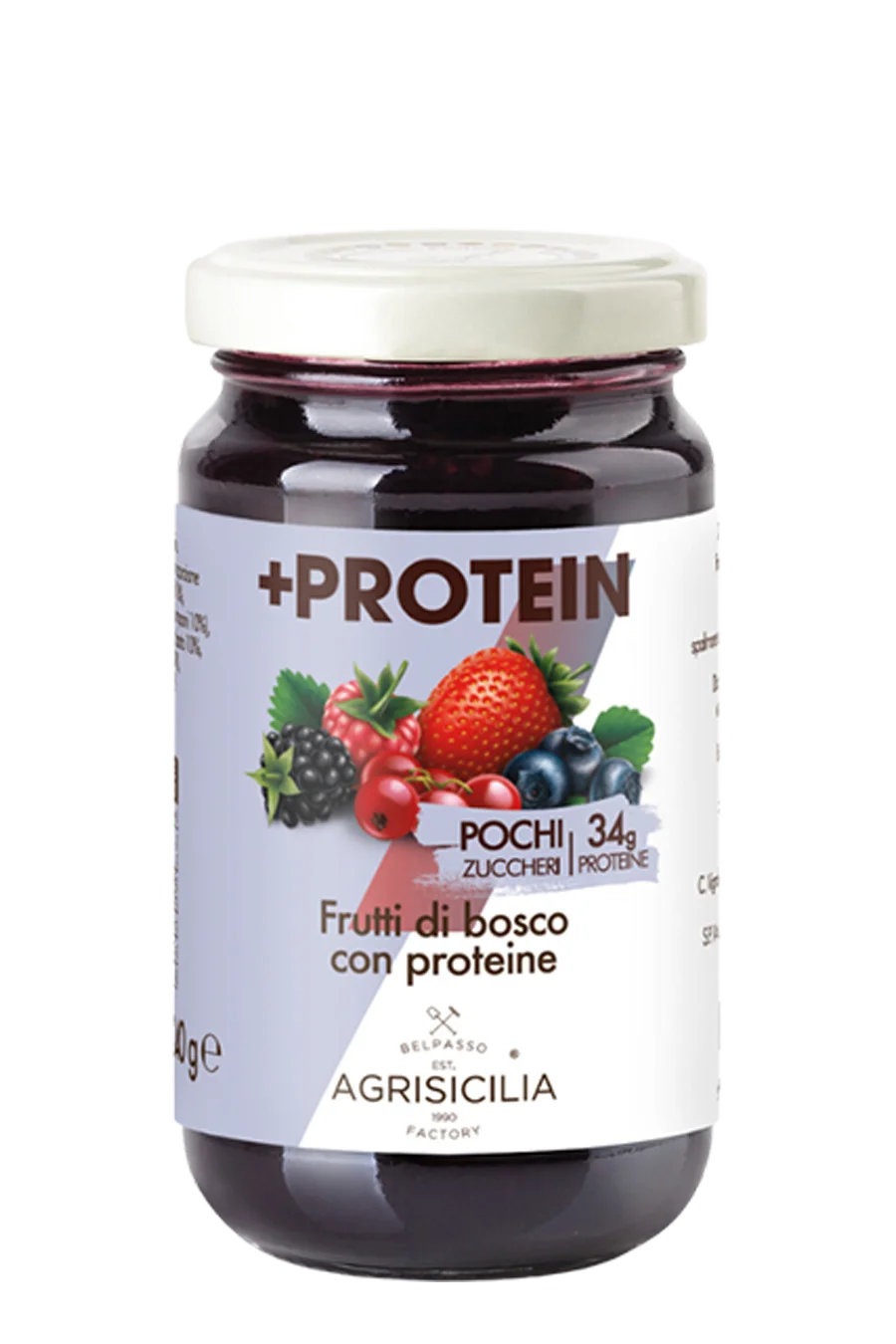 Berry preparation jar with AGRISICILIA protein