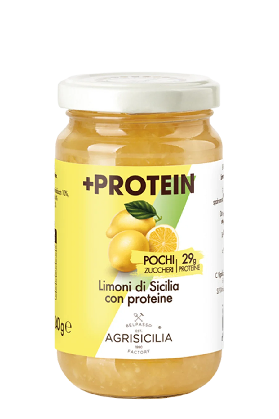 Jar of Preparation of Sicilian Lemons with Protein