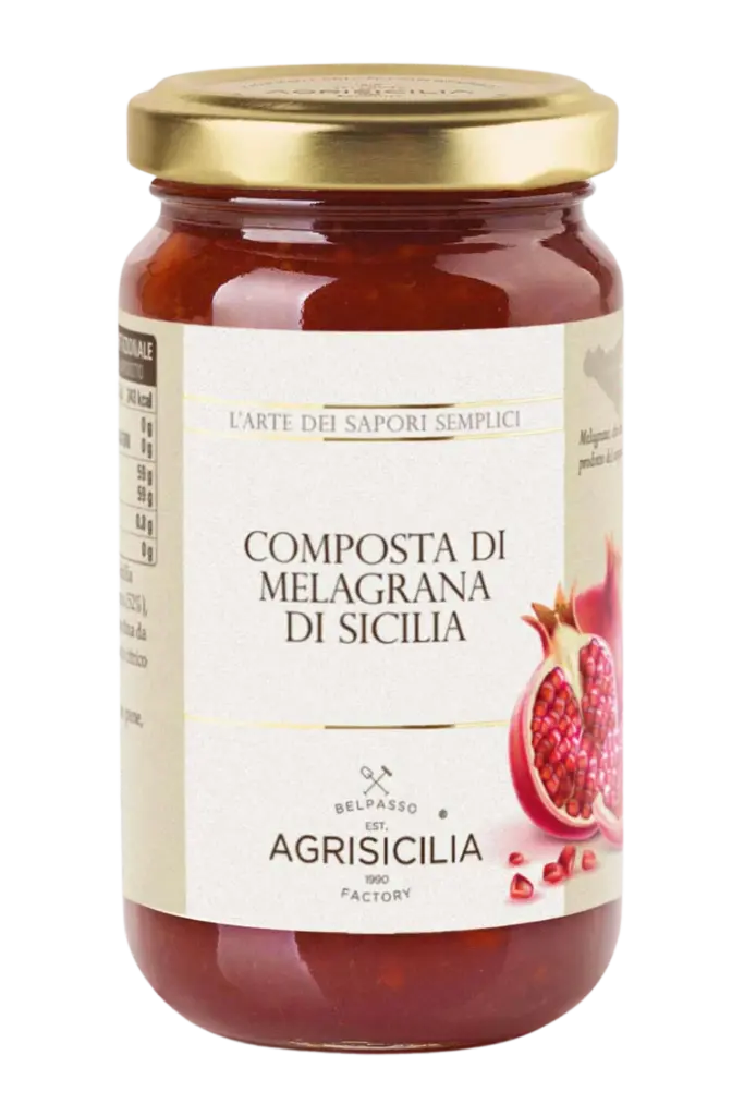 Jar of Sicilian Pomegranate Compote AGRISICILIA