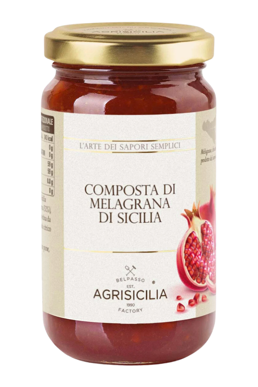 Jar of Sicilian Pomegranate Compote AGRISICILIA