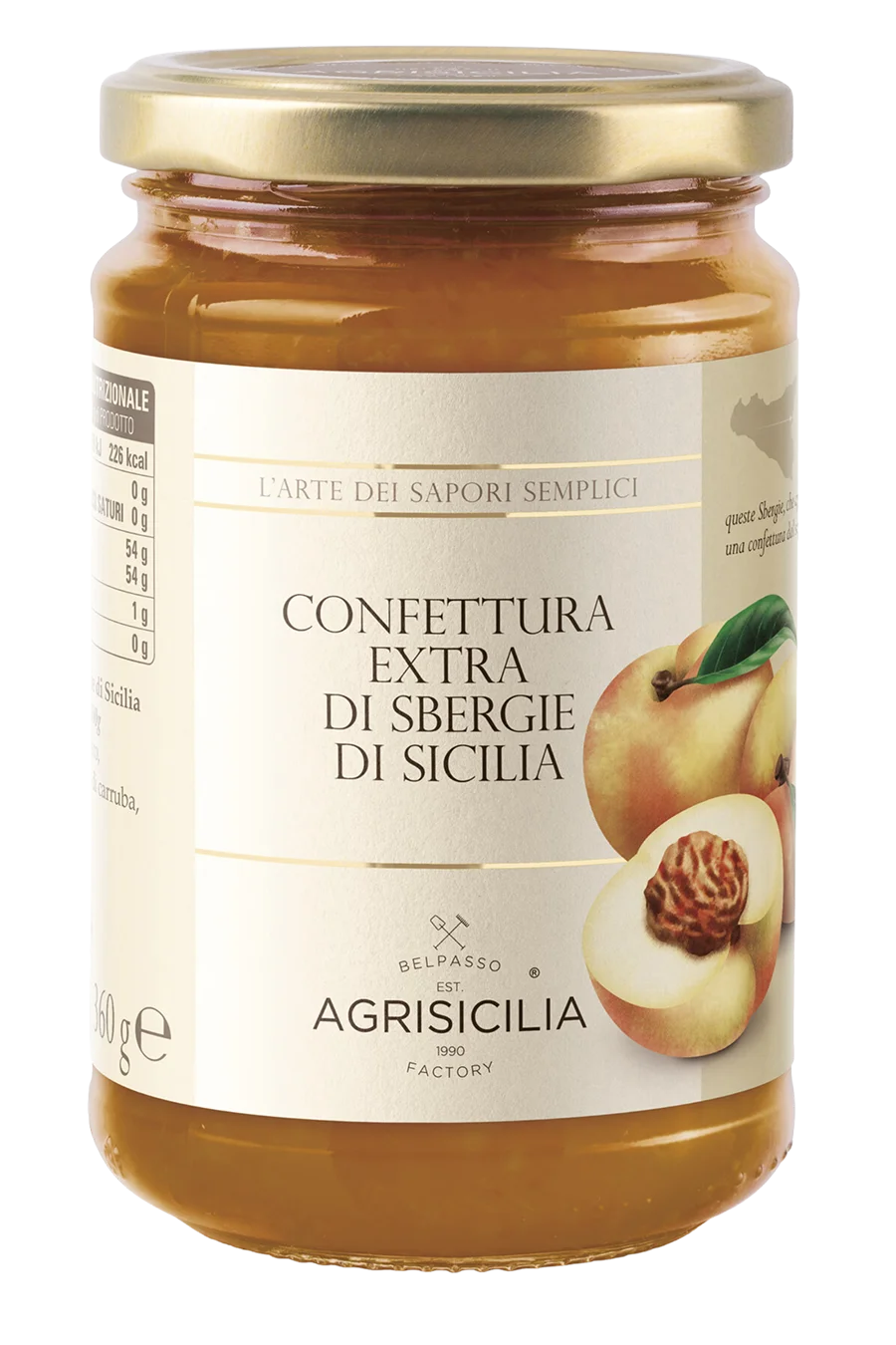 vasetto confettura extra di Sbergie di Sicilia AGRISICILIA