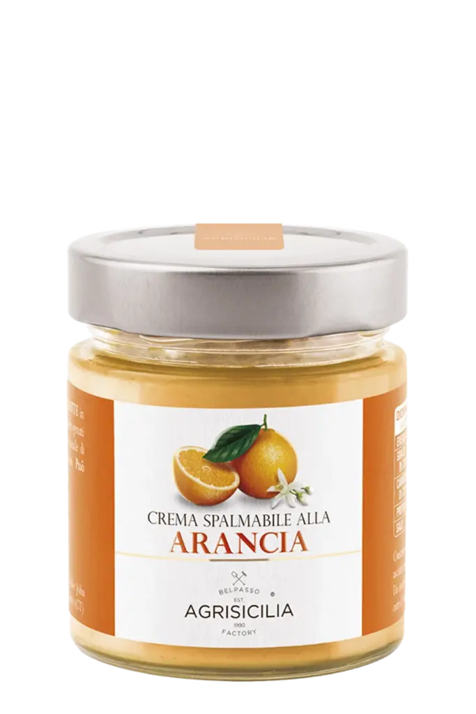 vasetto crema spalmabile alla Arancia AGRISICILIA