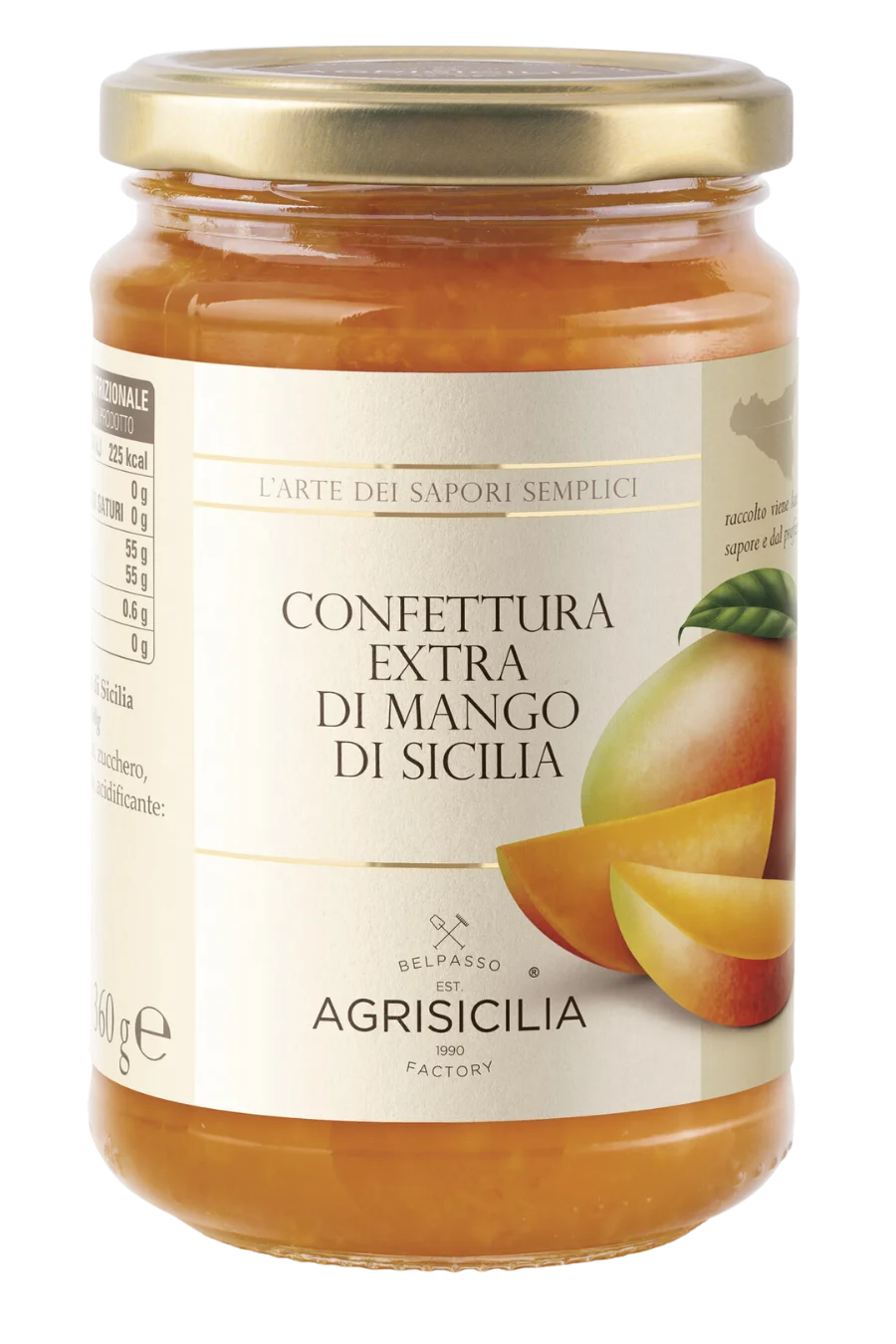 vasetto confettura extra di Mango di Sicilia