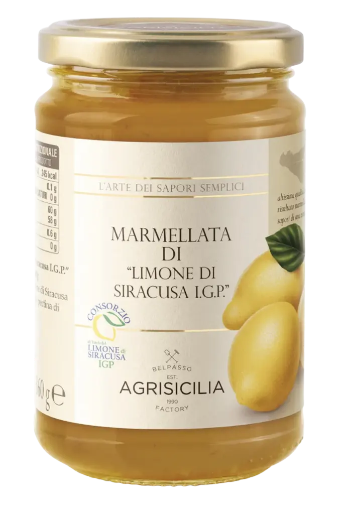 Artisanal Syracuse I.G.P. Lemon Marmalade, a high-quality Sicilian product