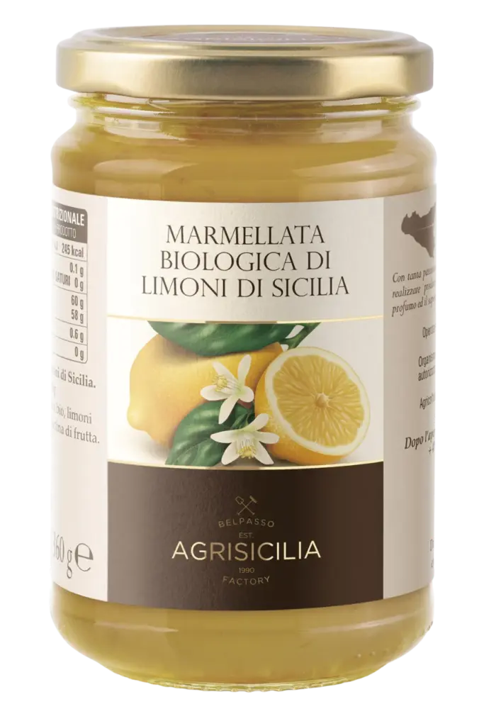 Jar of Organic Sicilian Lemon Marmalade