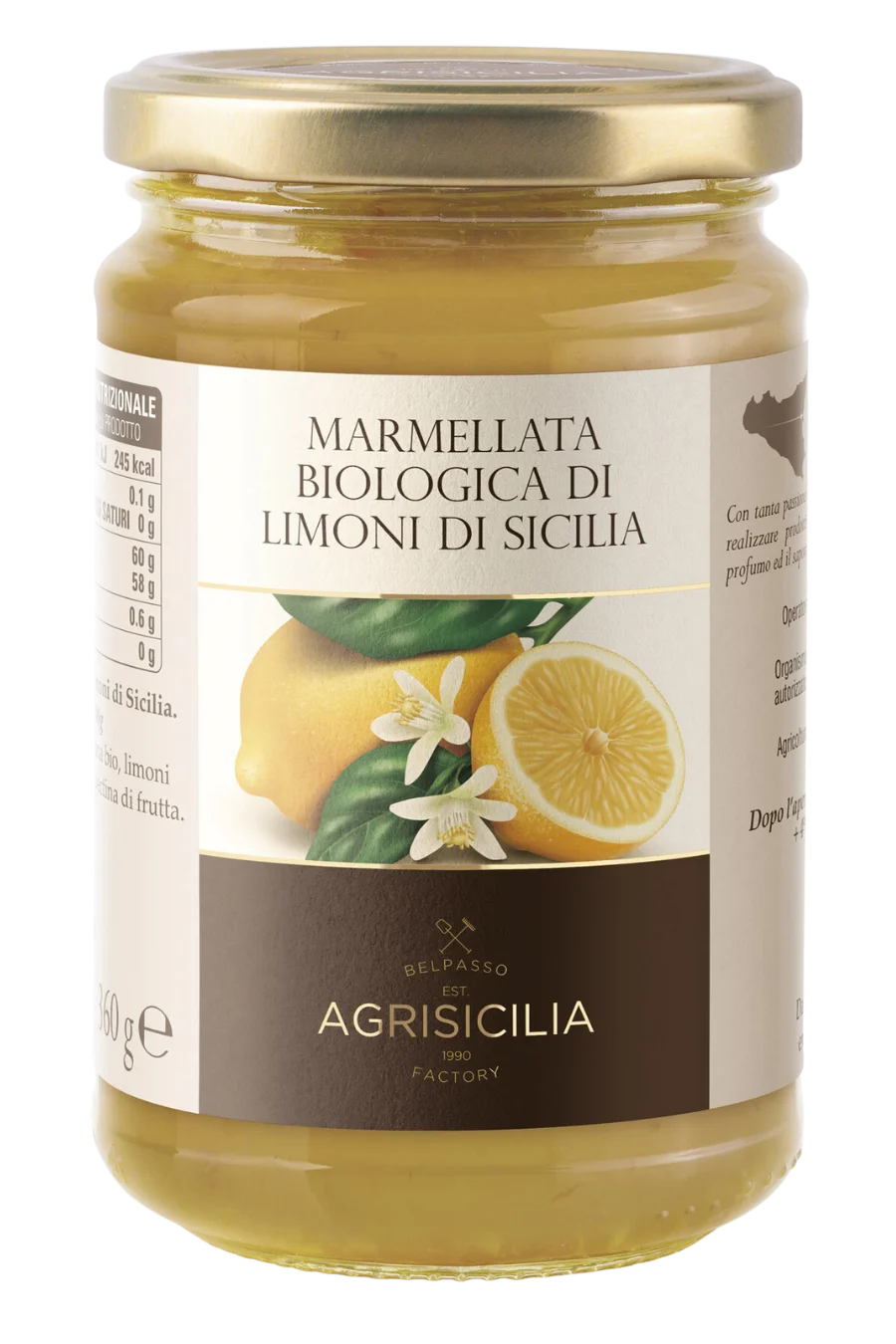 Marmellata Biologica di Limoni di Sicilia