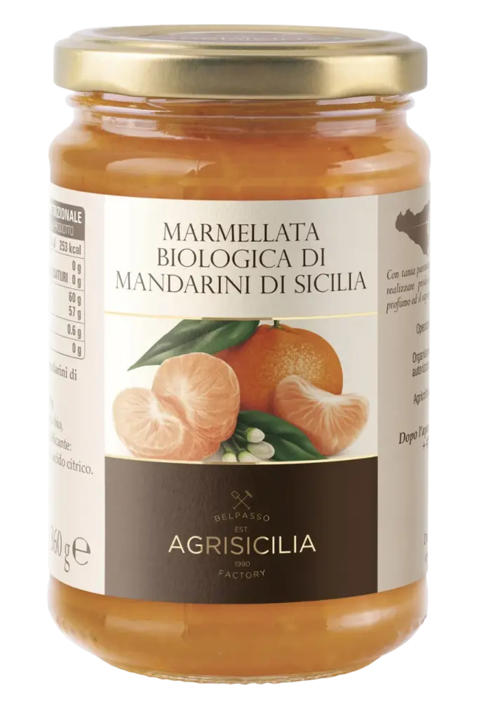 Vasetto di Marmellata Biologica di Mandarini di Sicilia AGRISICILIA