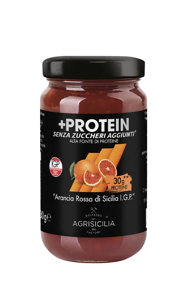 Preparazione alla “Arancia Rossa di Sicilia I.G.P.” con Proteine senza zuccheri