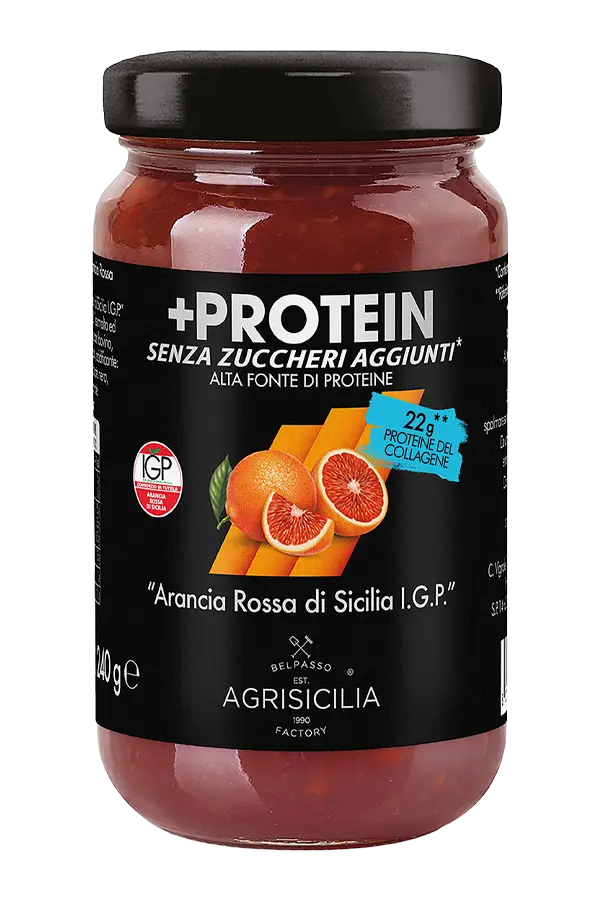 Preparazione alla “Arancia Rossa di Sicilia I.G.P.” con Proteine senza zuccheri