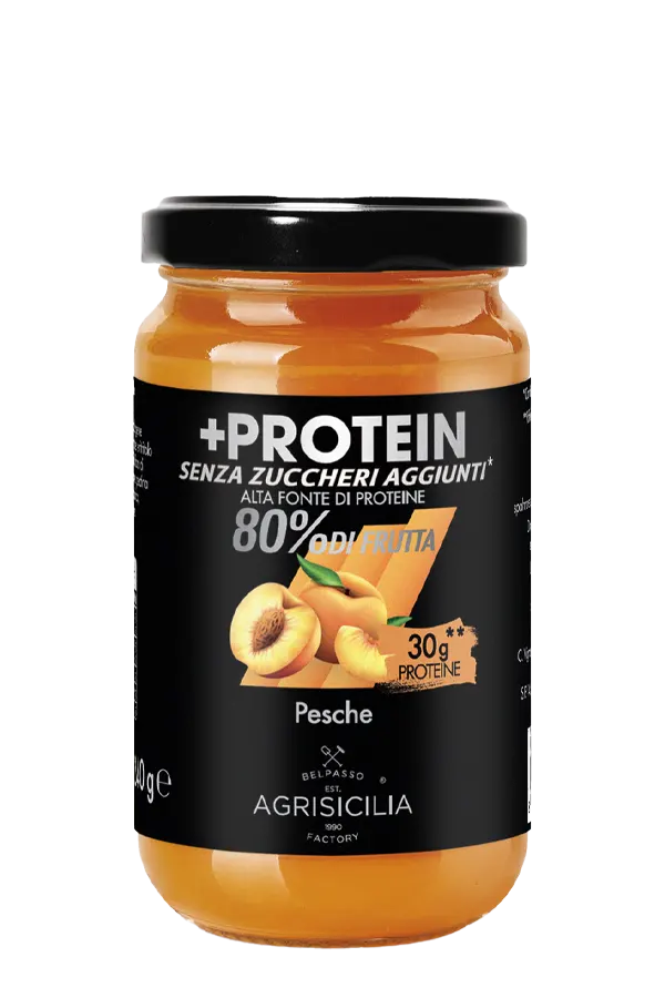 Peach Preparation with Protein without Sugar