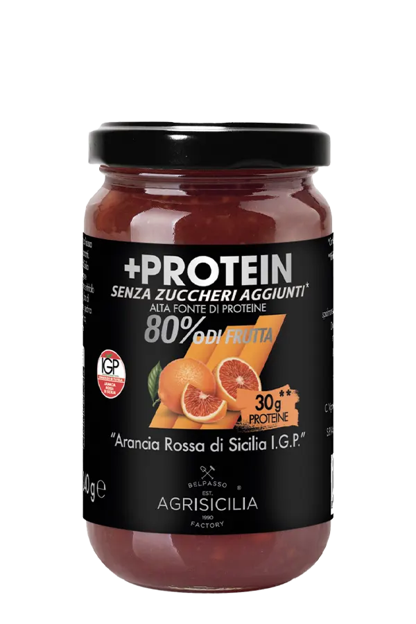 Preparazione alla “Arancia Rossa di Sicilia I.G.P.” con Proteine senza zuccheri