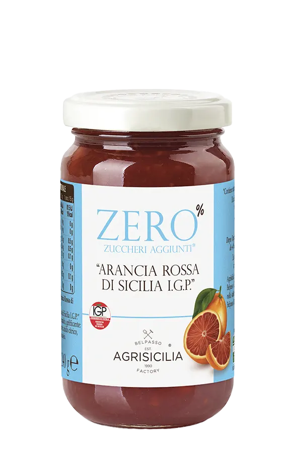 Preparazione a base di “Arancia Rossa di Sicilia I.G.P.” – Zero zuccheri