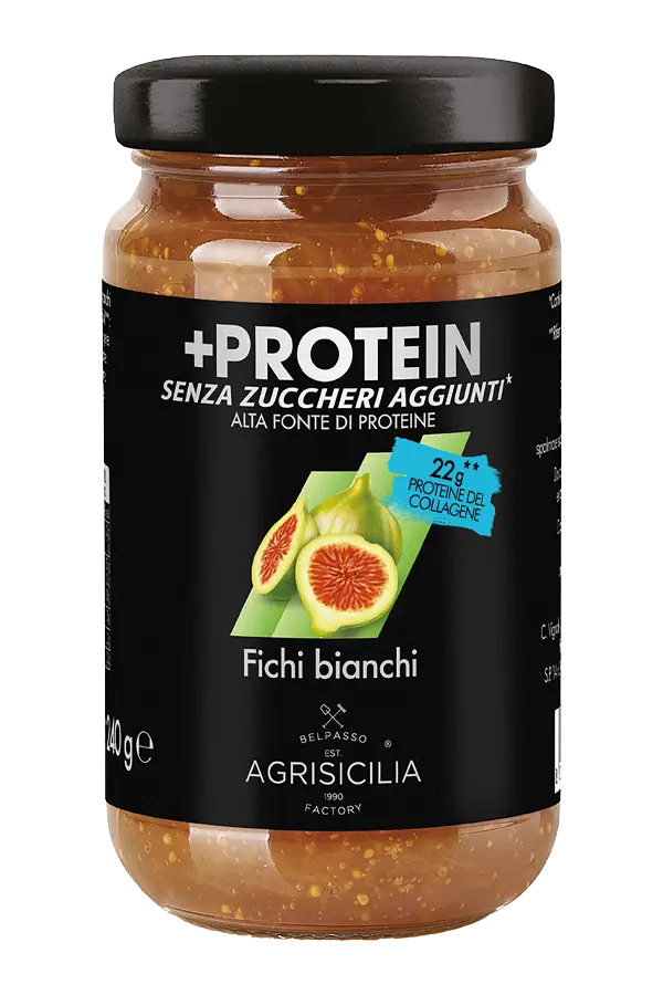Preparazione ai Fichi bianchi con Proteine senza zuccheri