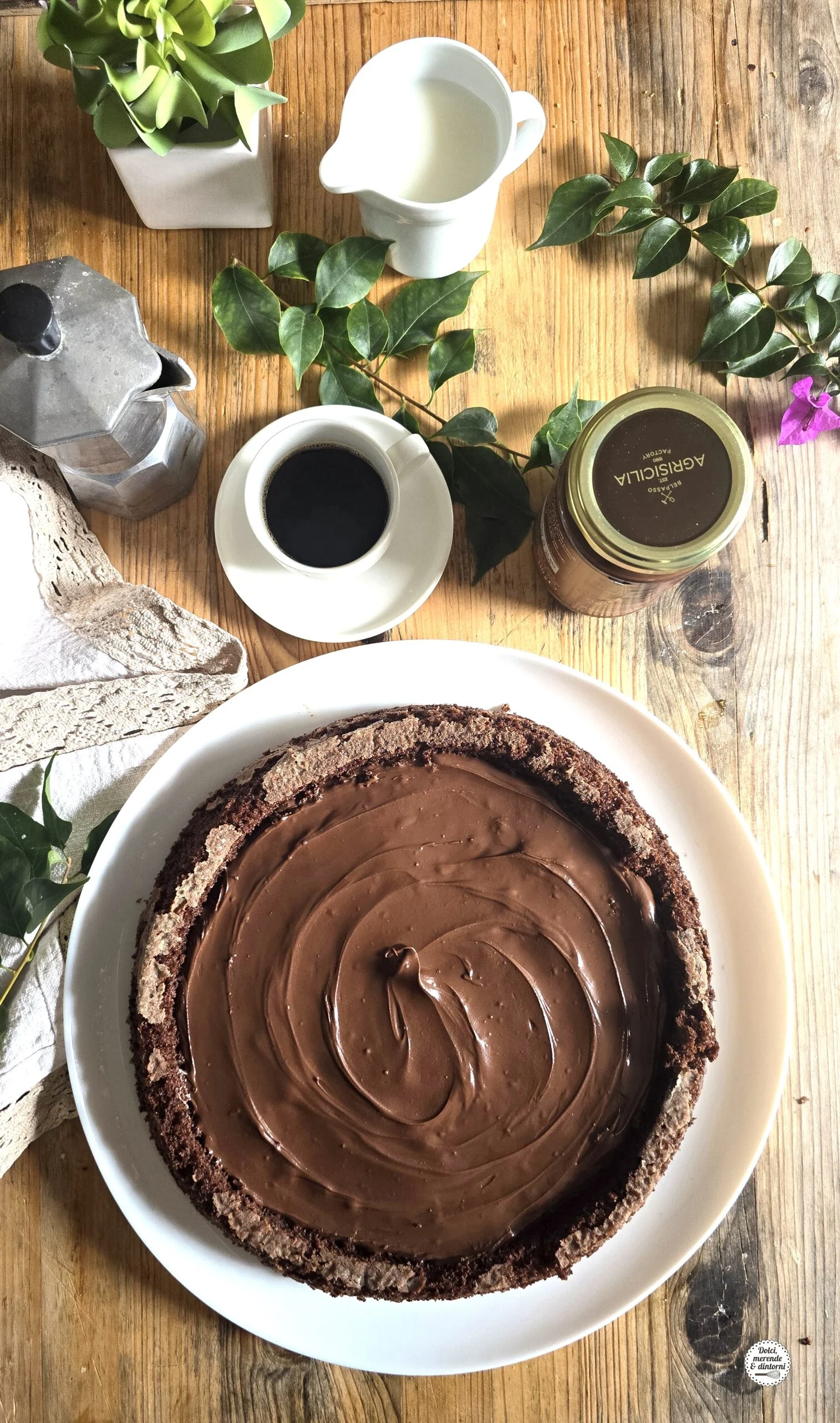 Crostata morbida al cacao con Chococoffè
